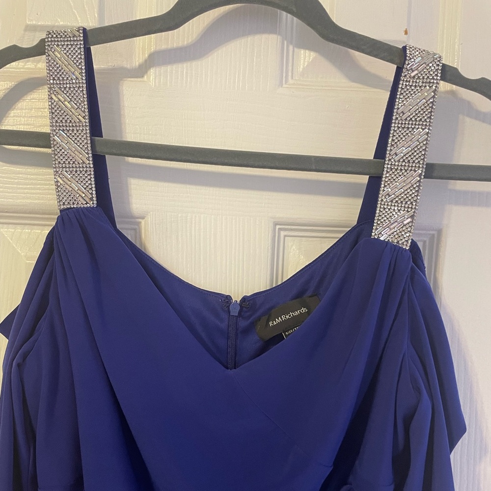 Royal blue evening dress